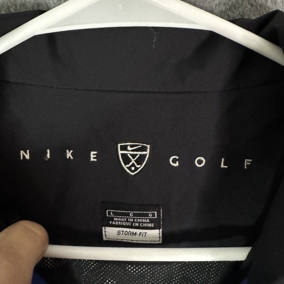 Nike Golf Storm Fit Jacket Adult Large Blue Full Zip Windbreaker Coat Mens - Picture 3 of 12